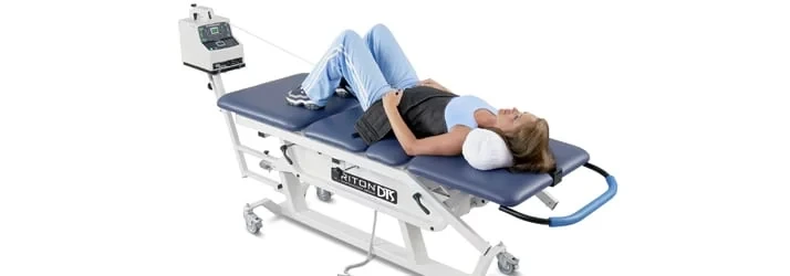 Chiropractic McKinney TX Spinal Decompression Woman on Table